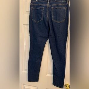 Dark wash skinny jeans